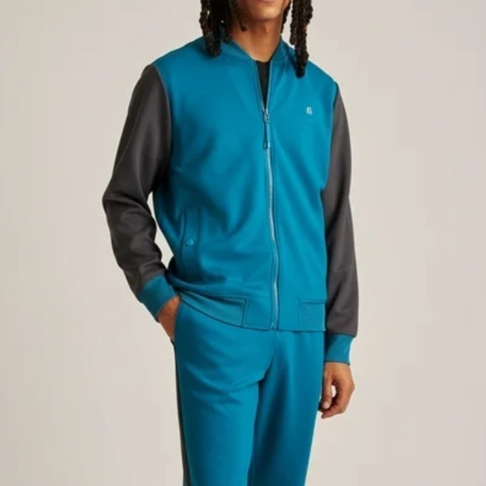 Bonobos Fielder Men’s Tech Fleece Bomber Jacket Size Medium